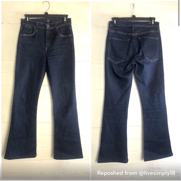 Citizens of Humanity Fleetwood Crop High Rise Flare Jeans Size 26 - Picture 2 of 12
